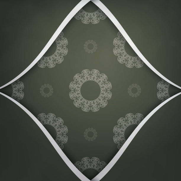 贺词传单，深绿色，并附有一图片下载