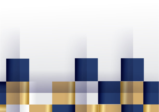 抽象蓝色和金色白色的背景与黄金图片下载