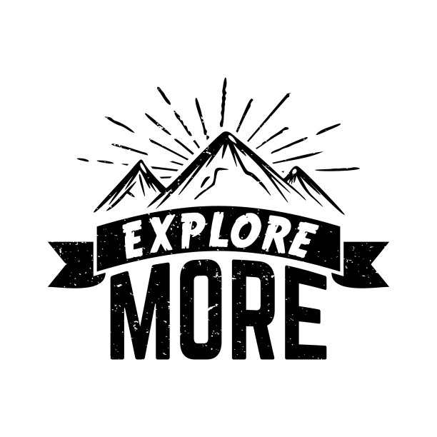 T恤设计探索更多的山的vintage图片下载