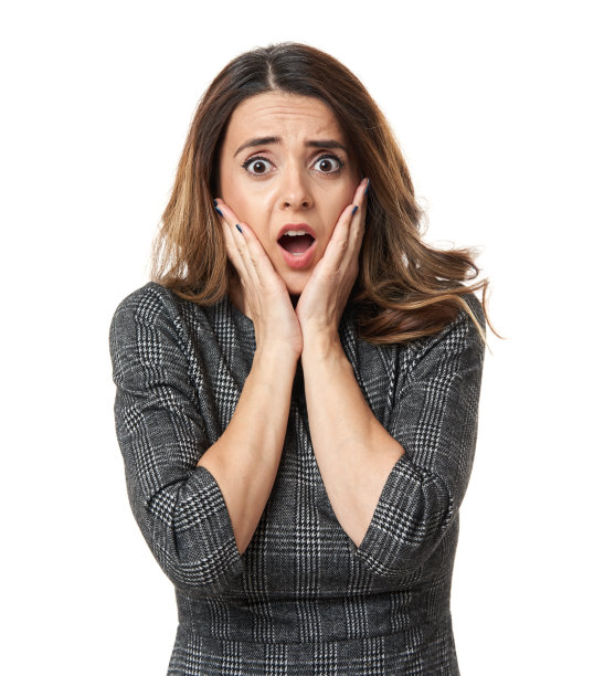 带着震惊表情的女商人图片下载