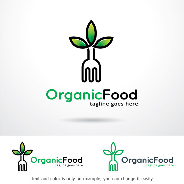 有机食品标志模板图片下载
