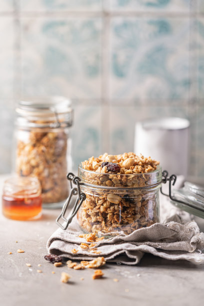 美味的自制燕麦图片下载