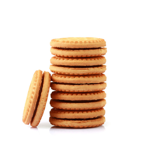 三明治饼干孤立图片下载