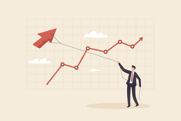 经营理念，风筝，股票交易，投资获利。这就像玩股票或加密货币一样。图片下载