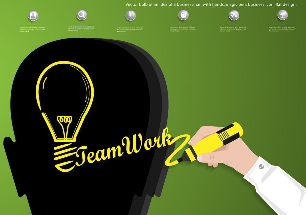 插画商业。设计现代理念和概念思考创意。为头脑风暴，社交网络，成功，计划，思考，搜索，分析，沟通，未来的想法创新技术。图片下载