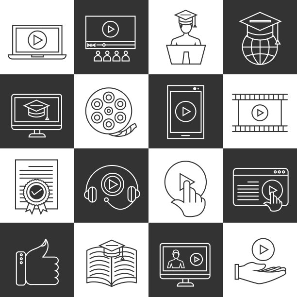 视频教程行图标设置图片下载