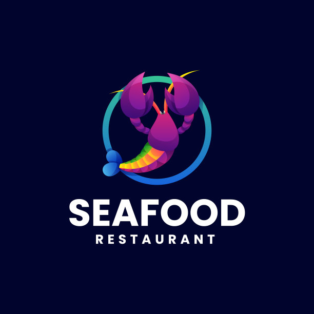 标志海鲜渐变色风格图片下载