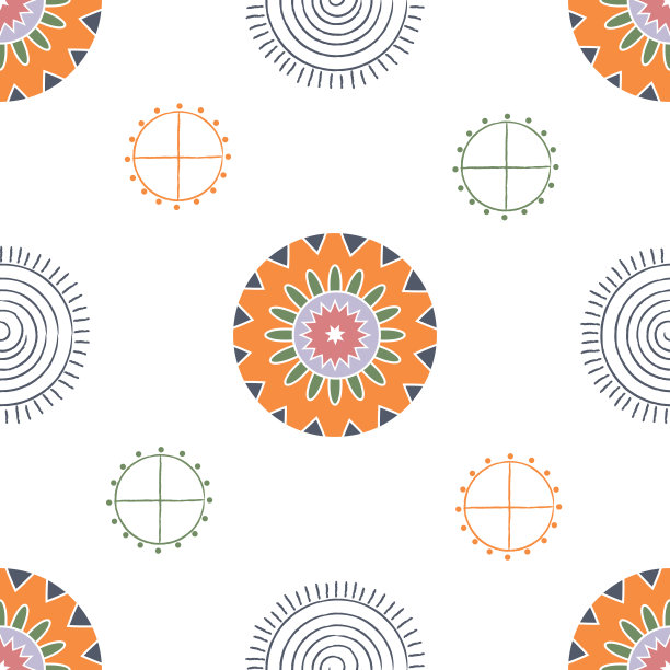 矢量图形无缝模式与非洲民族元素图片下载