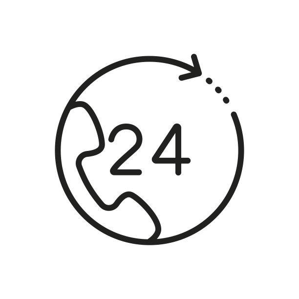 在线24个简单的行图标图片下载