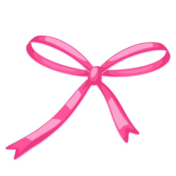 插图的弓。简单的丝带装饰。图片下载