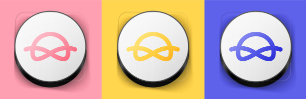 等距航海绳结图标孤立上图片下载