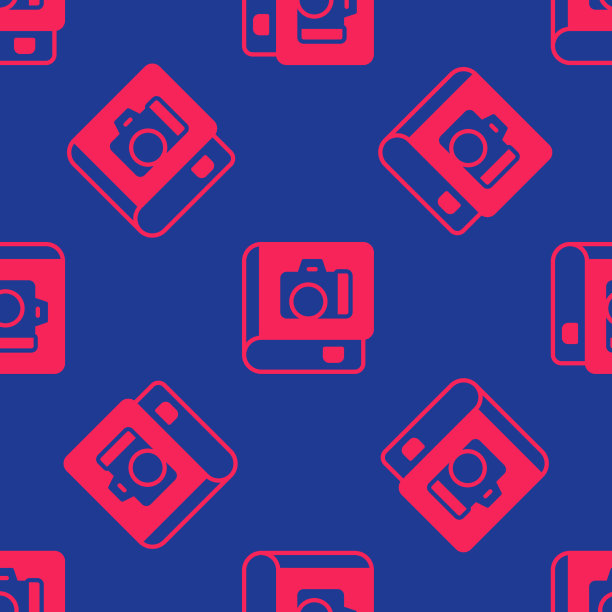 红色相册图库图标隔离无缝图片下载