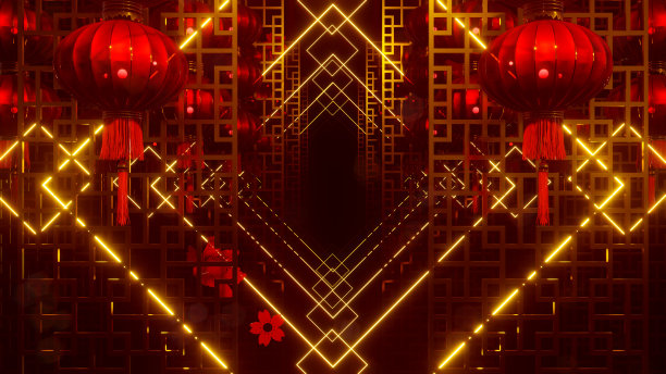 中国晚会灯光之夜图片下载