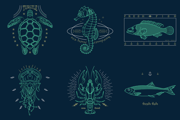 抽象的鱼图片下载