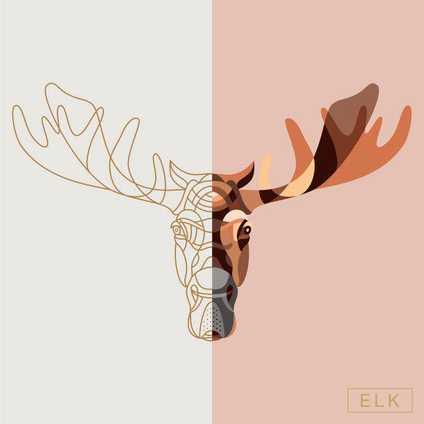 抽象的动物图片下载