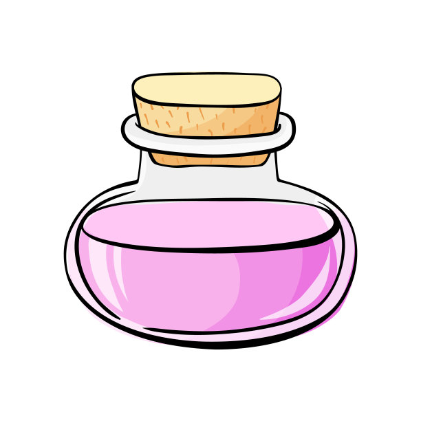 装有精油的玻璃瓶或小瓶。印刷产品包装相关的香料，肥皂，化妆品，草药，香薰精油。孤立在白色背景。图片下载