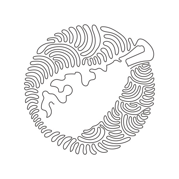 连续一行画出美味酥脆图片下载