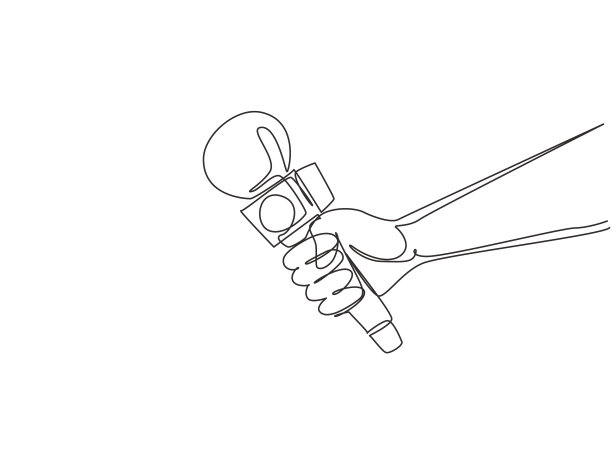 连续的一条线绘制可视化的全球新闻图片下载