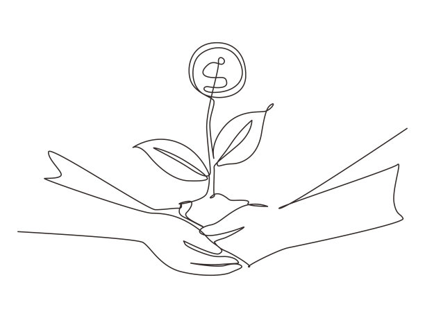 单画一条线两只手牵着少年图片下载