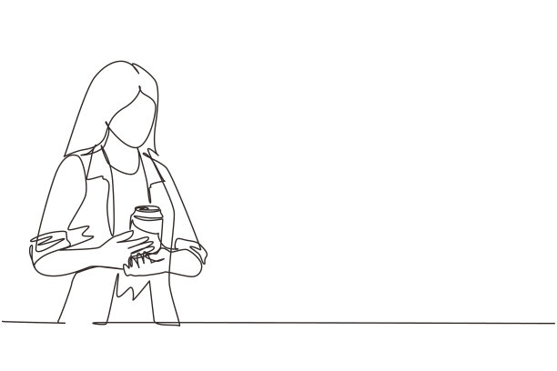 一行行连续画萌小生意图片下载