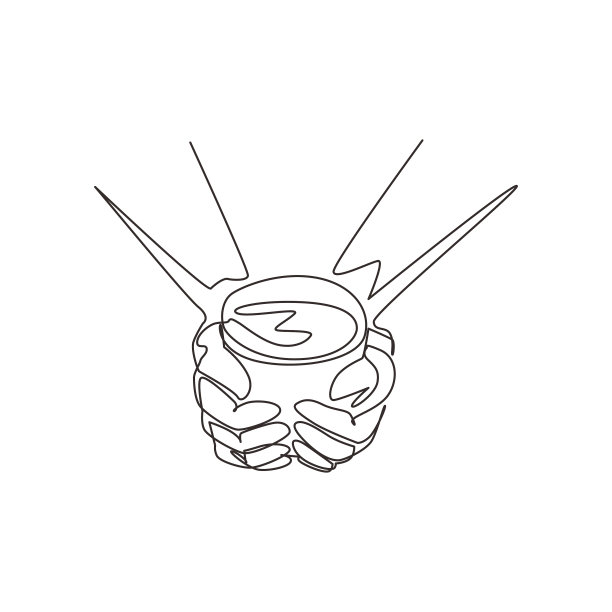 单手连续画一条线图片下载