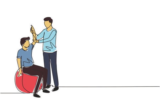 连续画线理疗图片下载