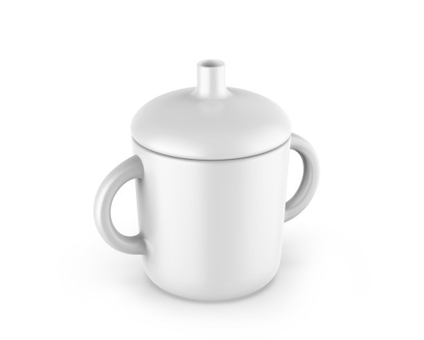 空白训练师Sipper杯婴儿。图片下载