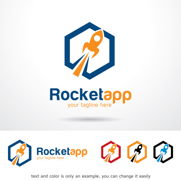 Rocket app logo模板图片下载