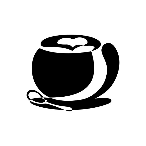 抽象杯卡布奇诺泡沫心图片下载