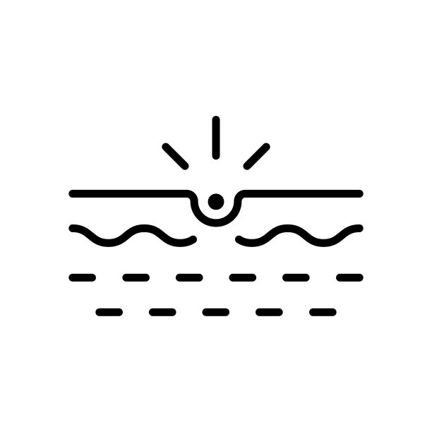 痘痘线图标皮肤痤疮炎症皮脂图片下载