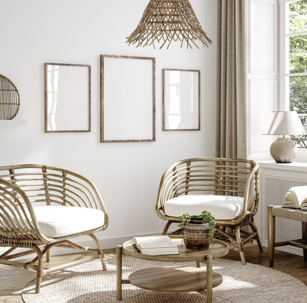 农家乐客厅室内模型框架图片下载