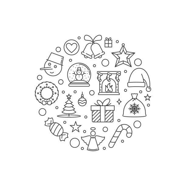 祝圣诞快乐，新年快乐图片下载