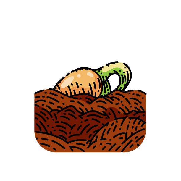 萌芽草图手绘矢量图片下载