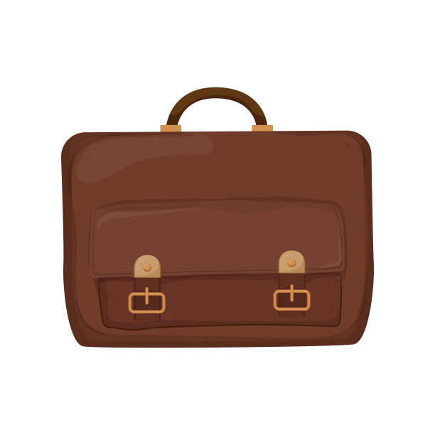 包公文包颜色图标矢量插图图片下载