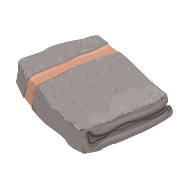 海滩毛巾颜色图标矢量插图图片下载