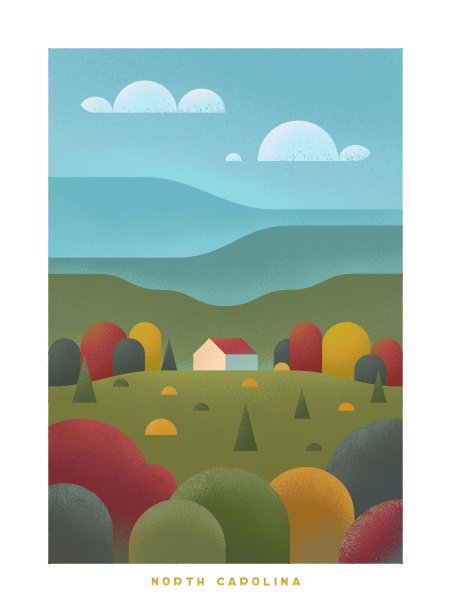 美国的国家公园和地标。北卡罗莱纳。图片下载