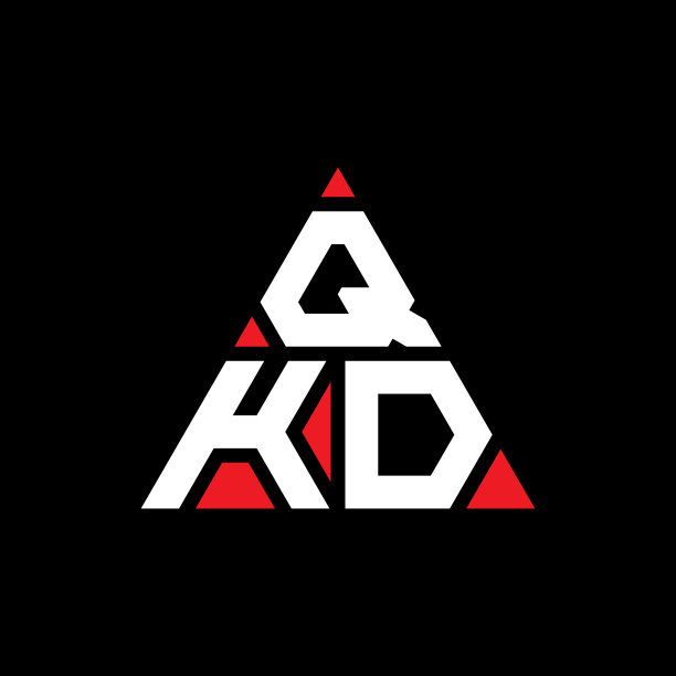 QKD三角形字母标志设计用三角形图片下载