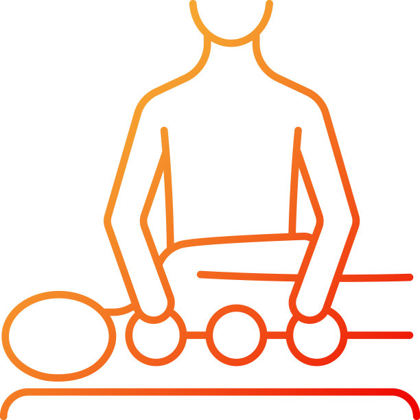 按摩梯度线性图标图片下载
