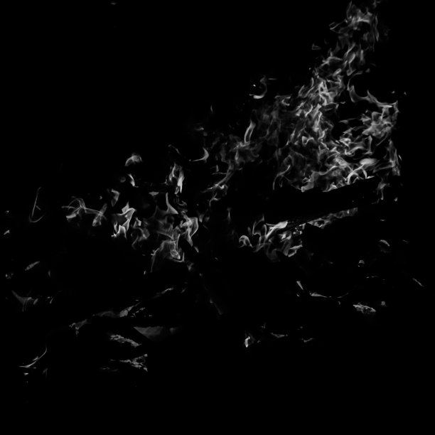 火焰火焰黑色背景，火焰火焰火焰纹理背景，美丽，火焰燃烧，火焰火焰与木材和牛粪篝火黑白图片下载