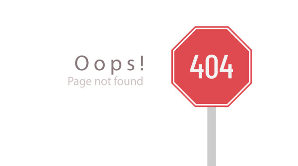 糟糕!页面未找到404错误符号。向量模板的网站页面图片下载