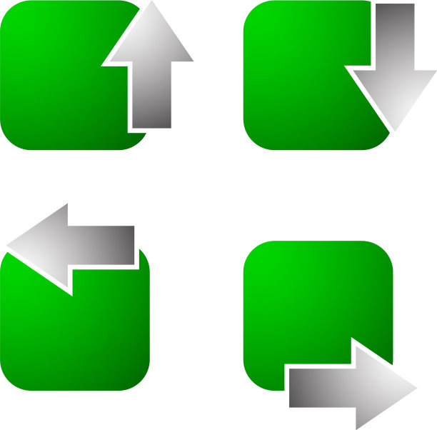 4路箭头指针游标形状图片下载