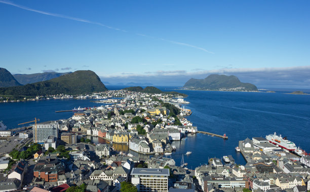 挪威奥勒松建筑图片下载