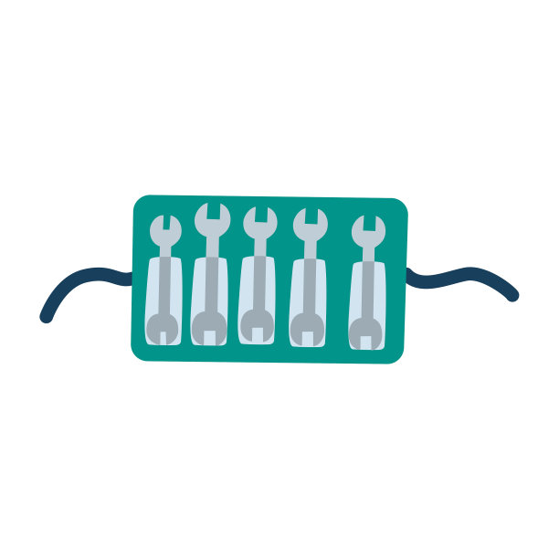 套用组合扳手套用线条图标图片下载