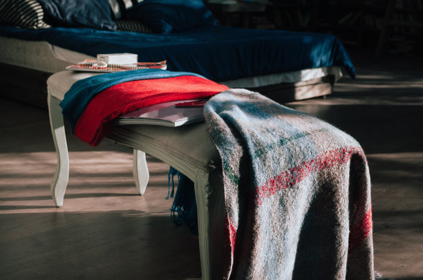 精美的彩色纺织品围巾图片下载