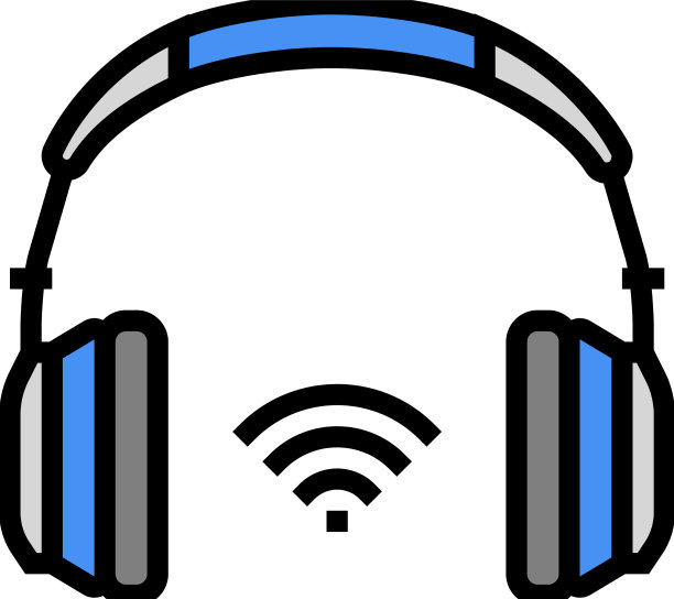 无线耳机彩色图标图片下载
