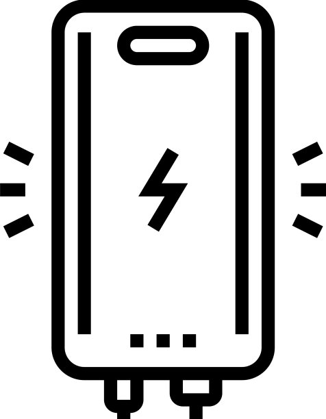 便携式充电器线路图标图片下载