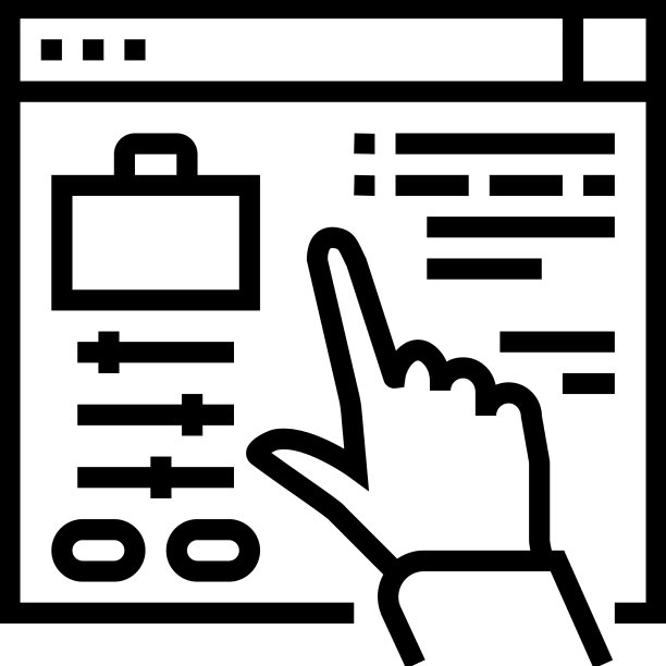 管理业务线条图标图片下载