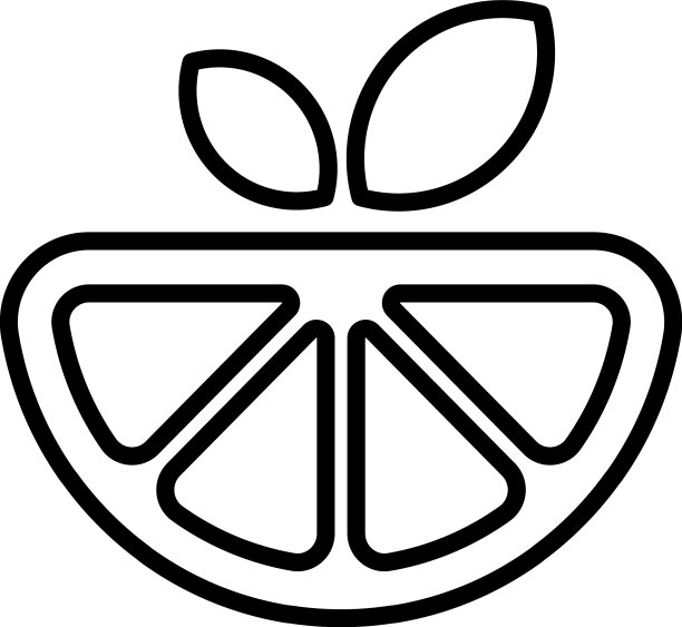 橙色水果图标图片下载