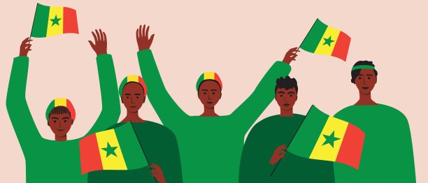 举着国旗的人图片下载