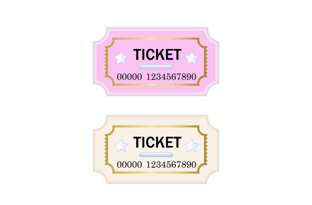 两张票，白色矢量背景的横幅。购买音乐会、演出、电影门票的提议。入口的概念，进入一个聚会，一个娱乐节目的邀请。图片下载